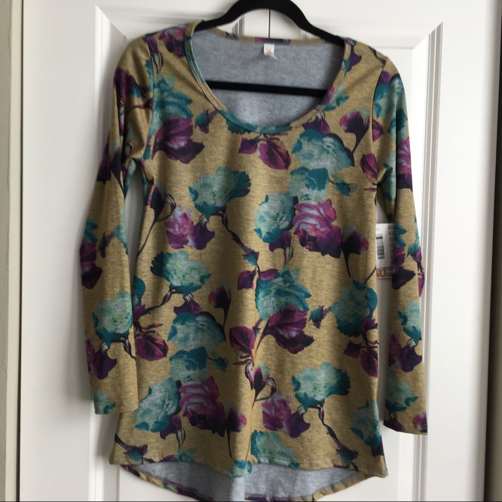 LuLaRoe Lynnae Top- XS-Floral-NWT